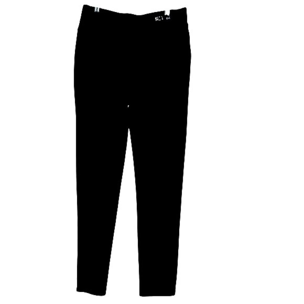 Womens Black Shimmer High-Waisted Stretch Pants XL/2XL